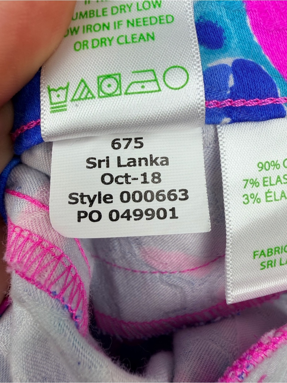 Lilly Pulitzer Kelly Skinny Ankle Pant Cliffside Garden Size 0 - Picture 10 of 10